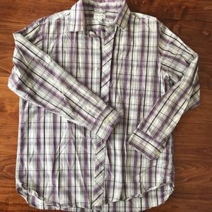 Men’s Banana Republic button down plaid shirt